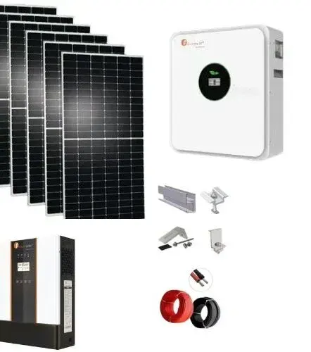 Complete 5kW Hybrid Solar Power Solution | 4×550W Monocrystalline Panels, 1×5kWh Lithium Battery, 1×5kW Hybrid Inverter